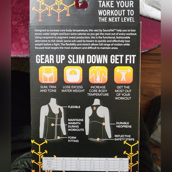 SaunaTek Women's Sauna Sweat Suit Vest for Exercise and Heat Training, Neoprene - Picture 11 of 11